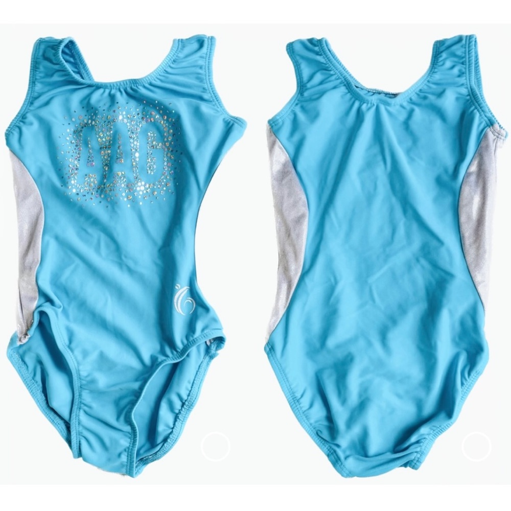 GARLAND | M / CM | Leotards Lot 2 Gymnastics Dance Rhinestone Metallic Zebra